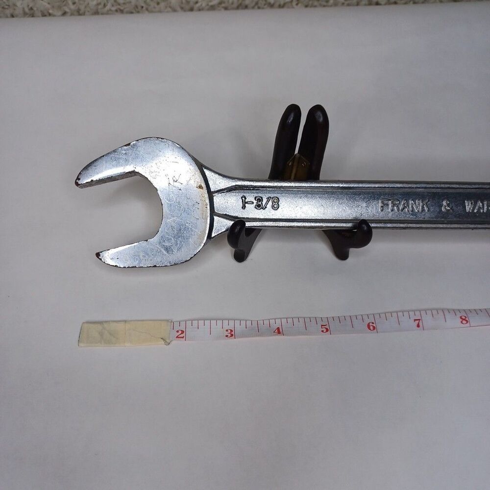 Frank & Warren Double Open End Wrench 1-3/8" x 1-1/2" SAE 16" Long Huge Japan - Picture 2 of 12